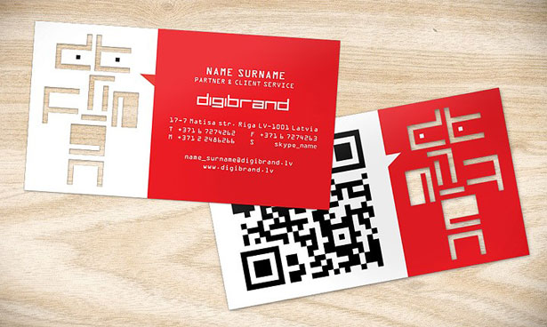 QR Code Business Cards - Digital Printing