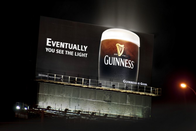 Guinness billboard