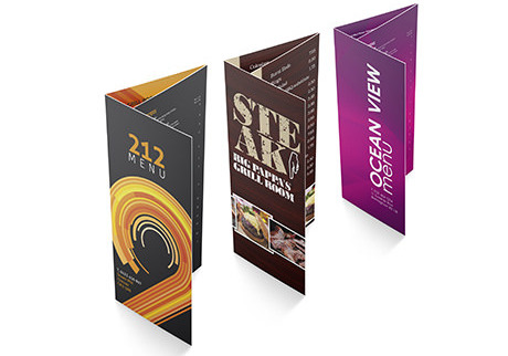Roll fold leaflet - digital printing