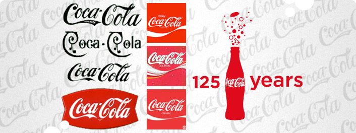 Logos in Print - Coca Cola Logo 125 Years - Digital Printing