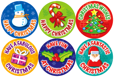 Christmas theme stickers - Digital Printing