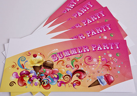 Colourful invites - Digital Printing