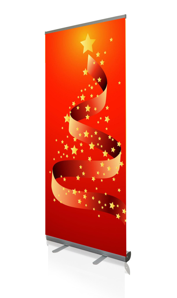 Christmas Roll Up Banner Stands - Digital Printing